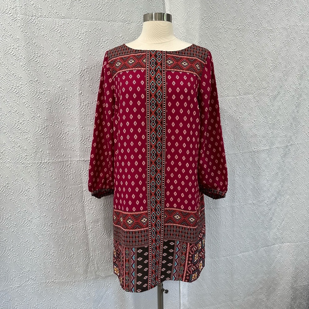 Ann Taylor LOFT Diamond Mosaic Shift Dress Size Small